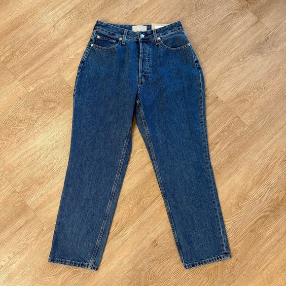 Everlane Women's Straight Leg Jeans - Blue - Picture 4 of 5